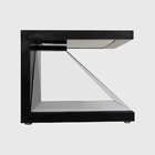 3 Sides 270 Degree Holographic Pyramid Display Showcase 22 Inch Small Size