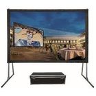 Rear Portable Fast Fold Projection Screen Aluminum Housing  Indoor / Outdoor