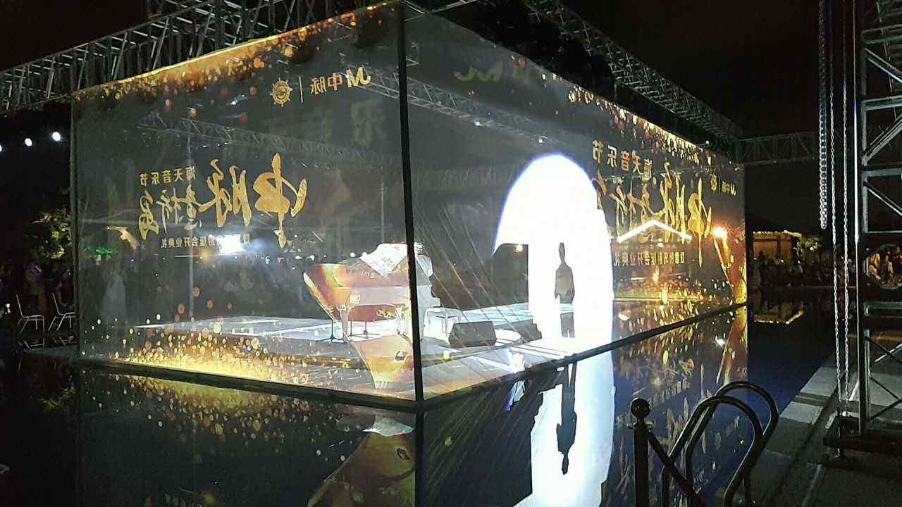 에 대한 최신 회사 뉴스 단계 성과에 있는 스크린 투상 기술의 사용의 분석