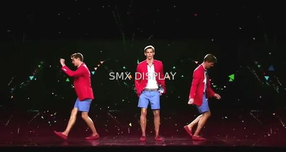 품질 Musion 홀로그램 영사기 포일 자필 전시 95um 간격을 상연하십시오 공장