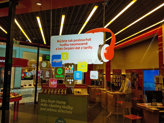 품질 셀프 접착제 홀로그램 투과 막 후면 투사 스크린 영화 1.52m 폭 공장