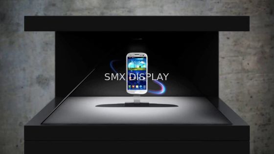 품질 3D Holo 시계 진열장 홀로그램 피라미드 전시 3는 32 인치 편듭니다 공장