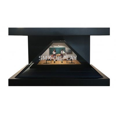 품질 22 인치 전문자필 피라미드 디스플레이 진열장 3D 홀로그램 가상 기술 공장