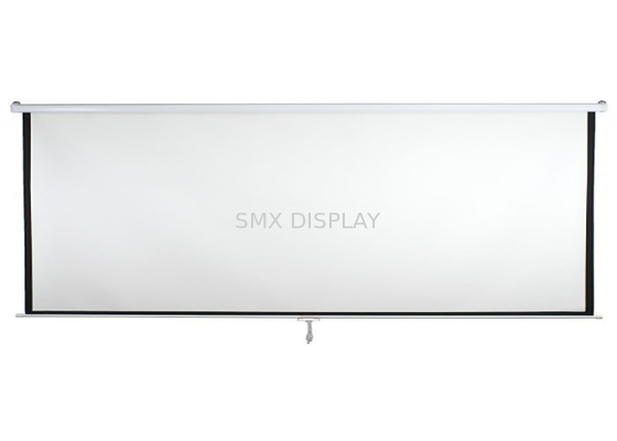 72 인치 4시 3분 벽걸이용 수동 제어 영사기 스크린 지지대 OEM / ODM