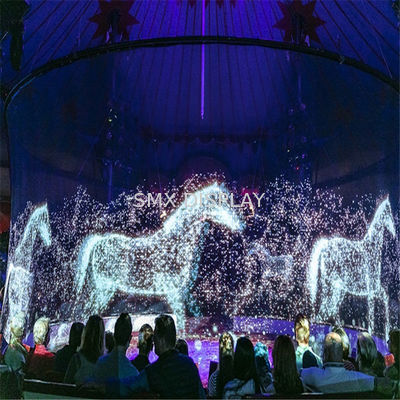 품질 대형 프로젝터 화면 홀로그램 가우스 하얀 회색 검은 홀로그램  Mesh 화면 공장