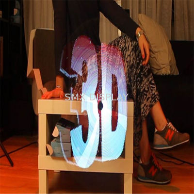 품질 42cm x 42cm 까만 3D 홀로그램 선수 1.5kg 상점가 3d Holo 전시 공장