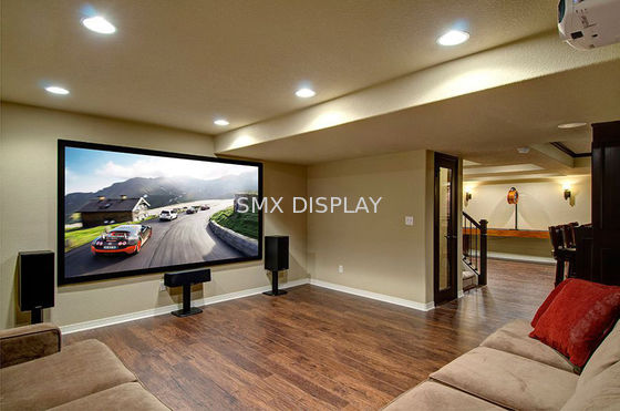 품질 150인치 벨벳으로 덮인 고정 프레임 4K 어쿠스틱 프로젝터 스크린 공장