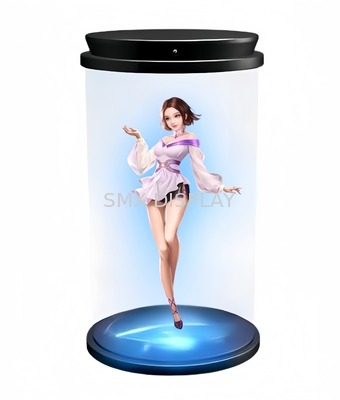 180도 3D 홀로그램 실린더 투명 화면 인터랙티브 홀로그램 HoloTube