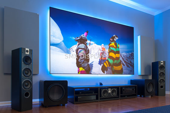 품질 반대로 16/9 영 가장자리 고정 프레임 스크린 - 가정 영화관을 위한 가벼운 영사막 공장