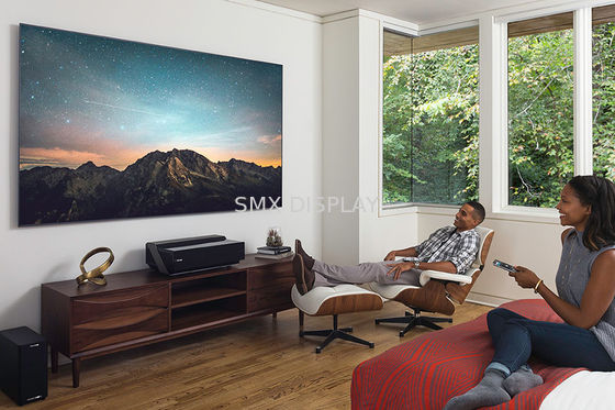 품질 좁은 가장자리 고정 프레임 영사막, 가정 극장 영사막 Shrot 던짐 공장