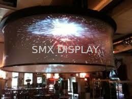 품질 360도 대를 가진 큰 구부려진 영사막 주문 크기 공장