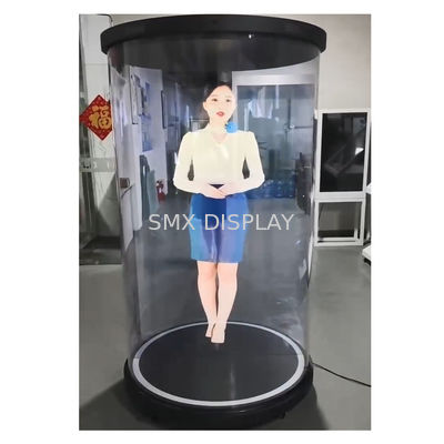 3D 홀로그램 홀튜브 디스플레이 AI 기반 인터랙티브 75인치 디지털 홀로그램 인간 원형 전시장