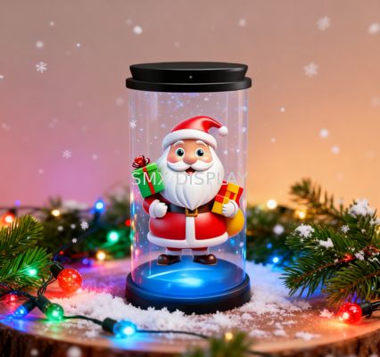품질 Christmas Gift Mini 3D Hologram Display Handheld Animation Showcase 5inch Holo Tube 공장