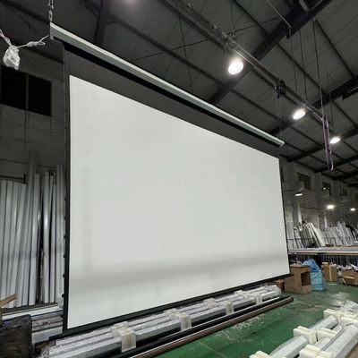 품질 4x3 m High Quality Large Electric Projection Screen/ Motorized Projector Screen Tubular Motor for Projector Screen 공장