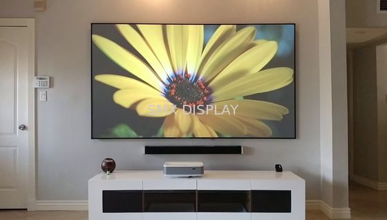 품질 반대로 영화관 고정 프레임 스크린 다이아몬드 - 가벼운 영사기 패널 170° 화각 공장