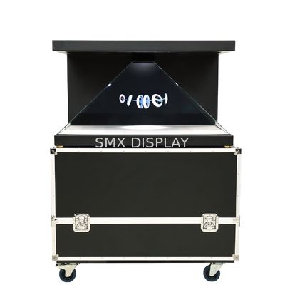 품질 270도 22~32인치 홀로그램 상자 쇼케이스 매력적인 3D 홀로그램 프로젝션 피라미드 공장