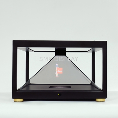 템퍼링된 유리 3D 전문자필 진열장 AC110V 박판 금속 3d 홀로그램 디스플레이