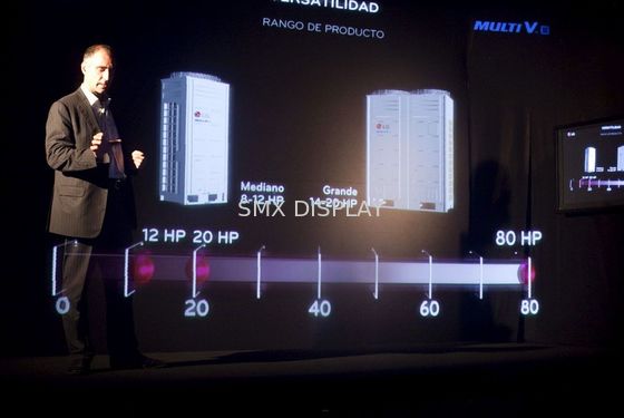 품질 인터랙티브 5x30m 95 um 160' 3D 홀로그래픽 디스플레이 공장