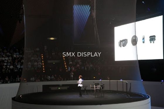 품질 3D 홀로그램 전시회를 위한 360 급 전문자필 프로젝터 스크린 완전한 거즈 공장