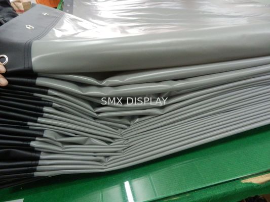 품질 주변에 작은 구멍을 가진 영사막이 가동 가능한 백색/3D 은에 의하여/후방은 작은구멍을 냅니다 공장