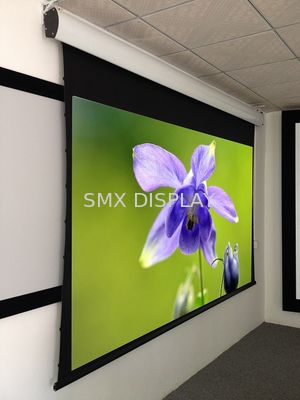 품질 긴장된 100 인치 탭은 스크린, 가정 극장 자동화한 스크린 HD 회색 직물을 자동화했습니다 공장