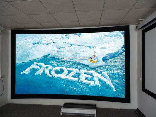 품질 높은 정의 200" 250"는 HD 영화관 시뮬레이터 체계를 위한 영사막을 구부렸습니다 공장