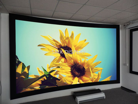 품질 180 / 360 도는 영사막, 둥근 영사막 고이득 영사막을 구부렸습니다 공장