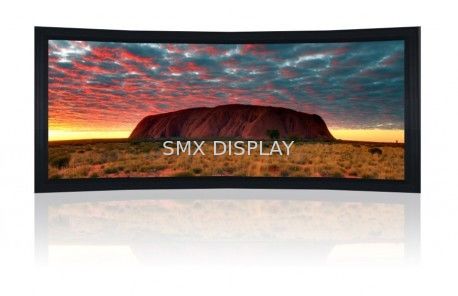 품질 실내 전기 구부려진 고정 프레임 스크린 페인트, 까만 우단 구조 10Cm 공장